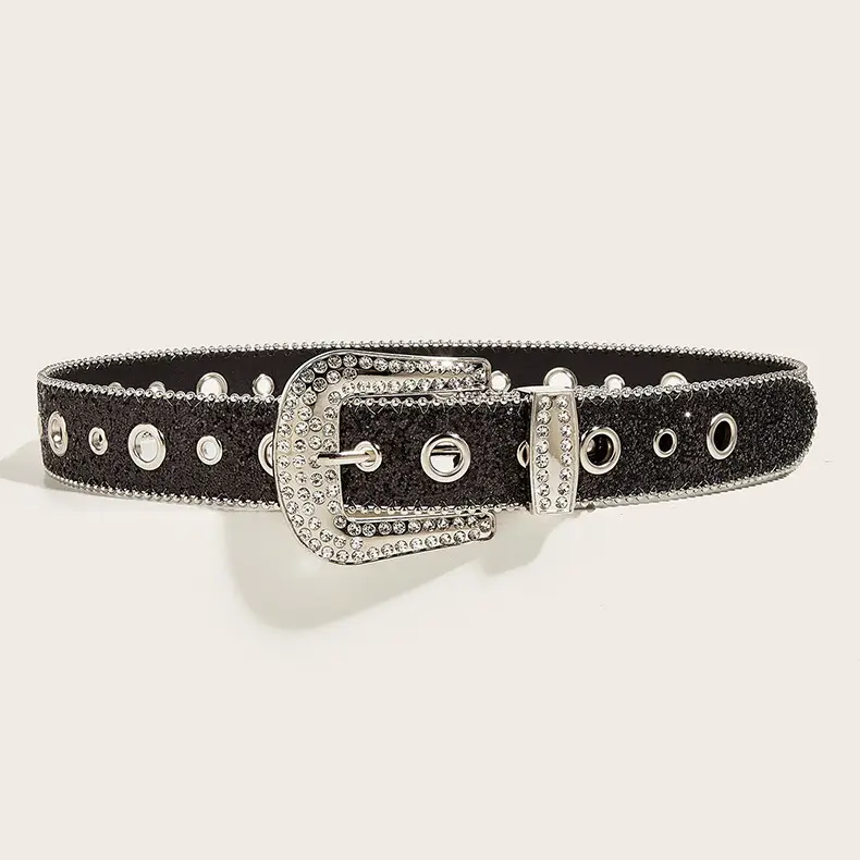 Women's Rhinestone Wide Belt Decoration European American Style — feature 8