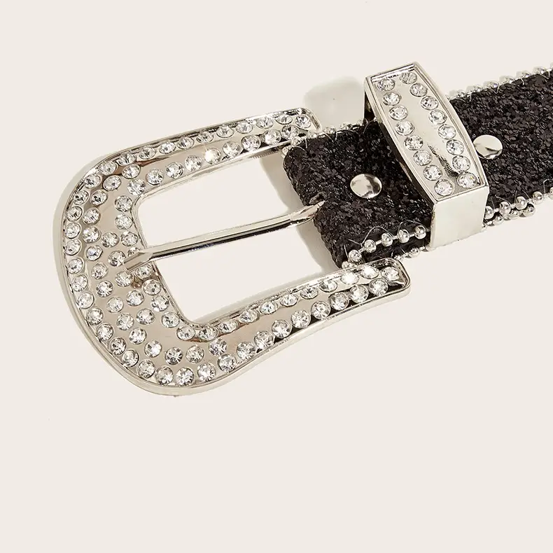 Women's Rhinestone Wide Belt Decoration European American Style — feature 9