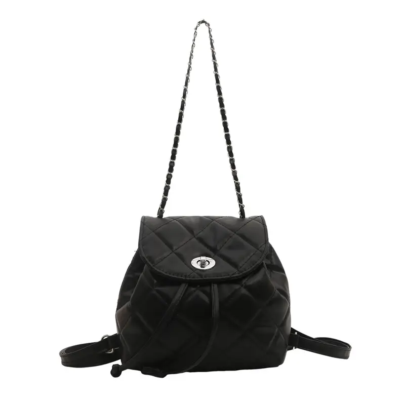 Korean Style Rhombic Chain Backpack 2024 Spring Summer - Image 9