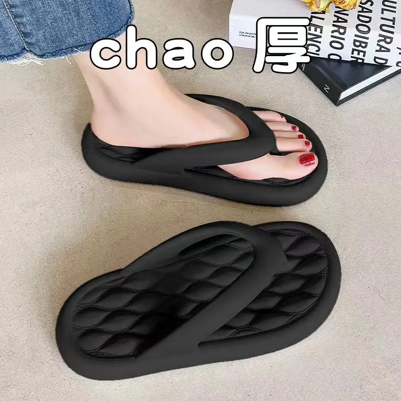 Men PVC Flip Flops Black Soft Comfort Outdoor - Image 7