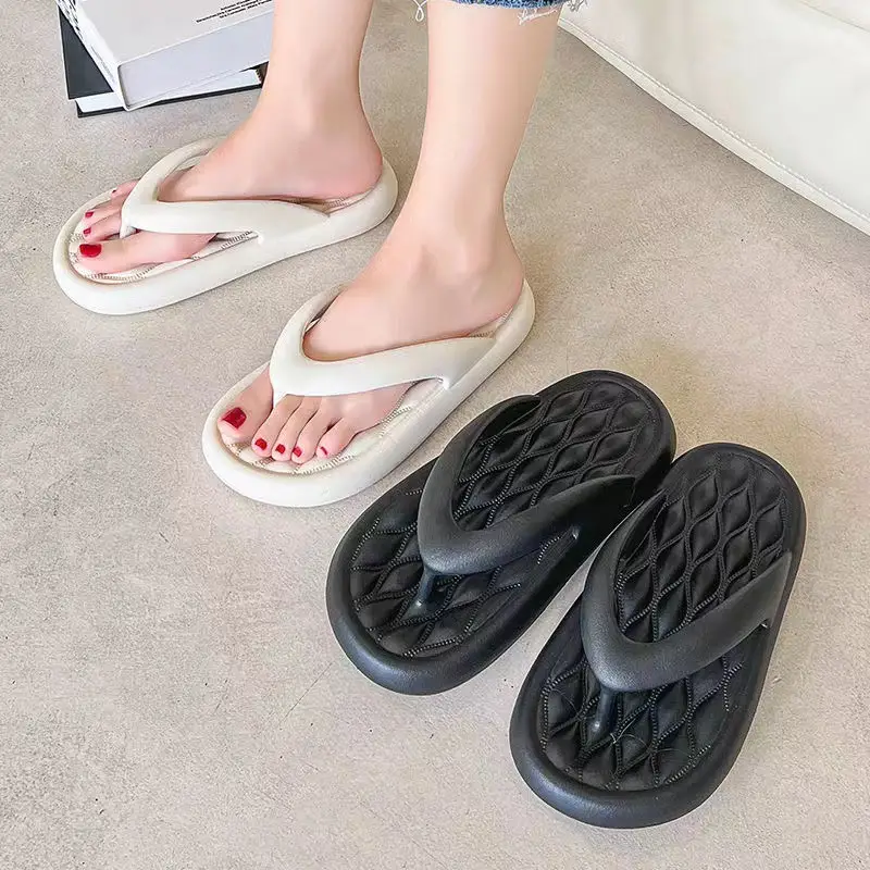 Men PVC Flip Flops Black Soft Comfort Outdoor - Image 8