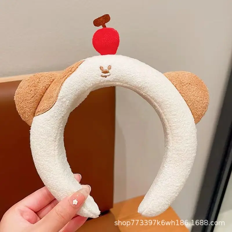 Plush Bear Hairbands for Women Autumn Winter Non-Slip — feature 11