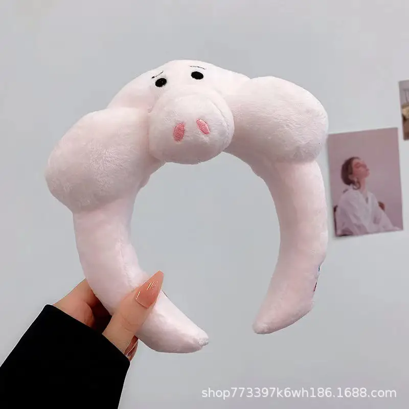 Plush Bear Hairbands for Women Autumn Winter Non-Slip — feature 23