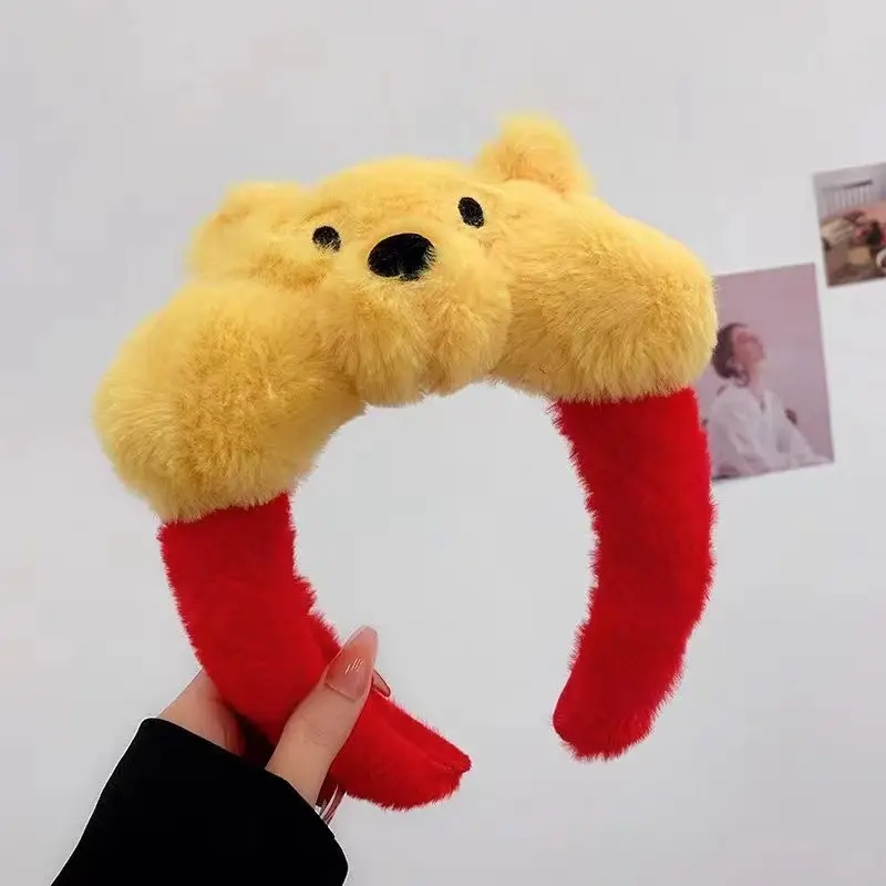 Plush Bear Hairbands for Women Autumn Winter Non-Slip - Image 30