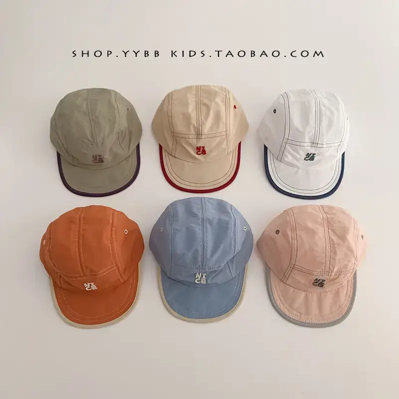 Kids Green Baseball Cap with Embroidered Logo - Image 6
