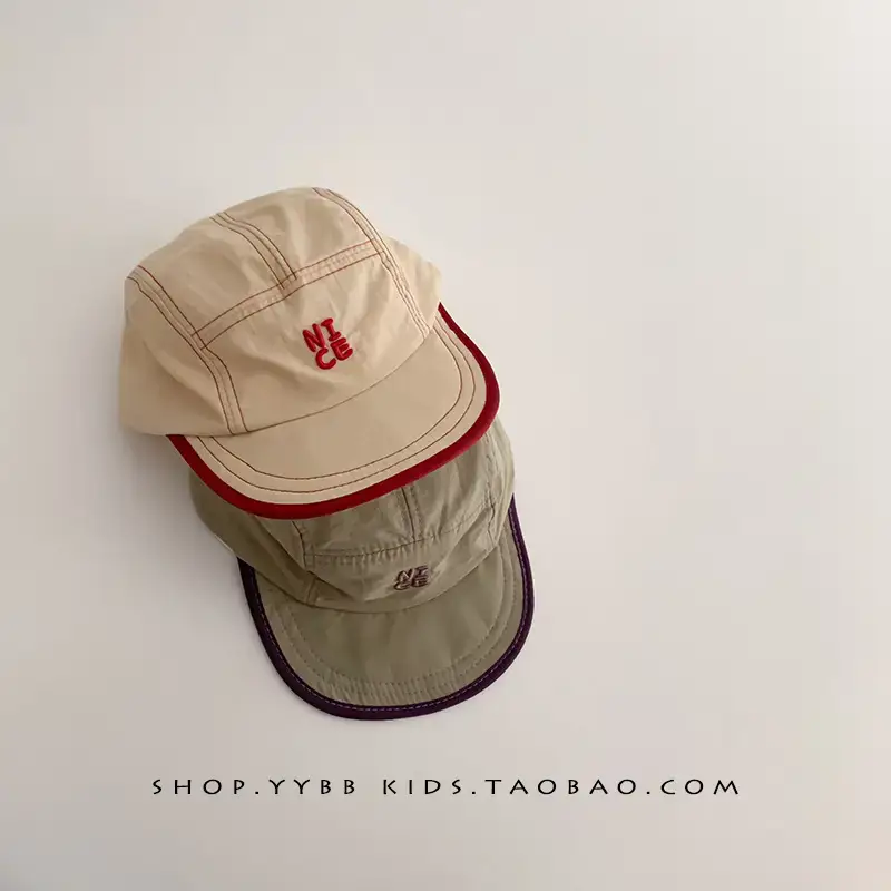 Kids Green Baseball Cap with Embroidered Logo - Image 7