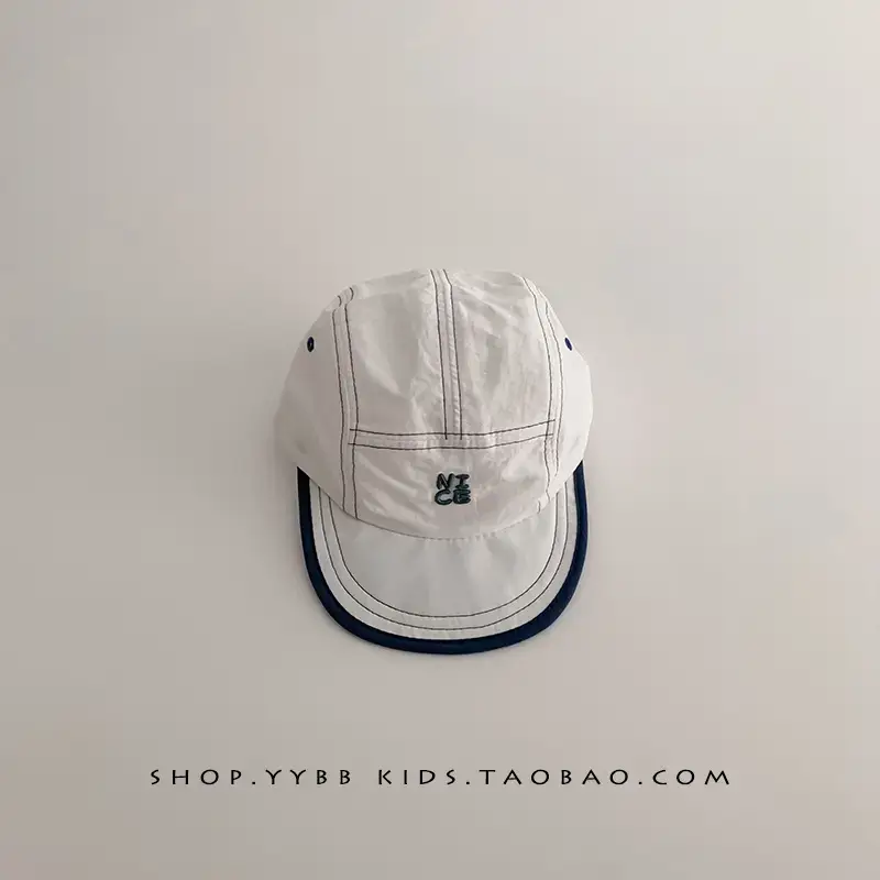 Kids Green Baseball Cap with Embroidered Logo - Image 2