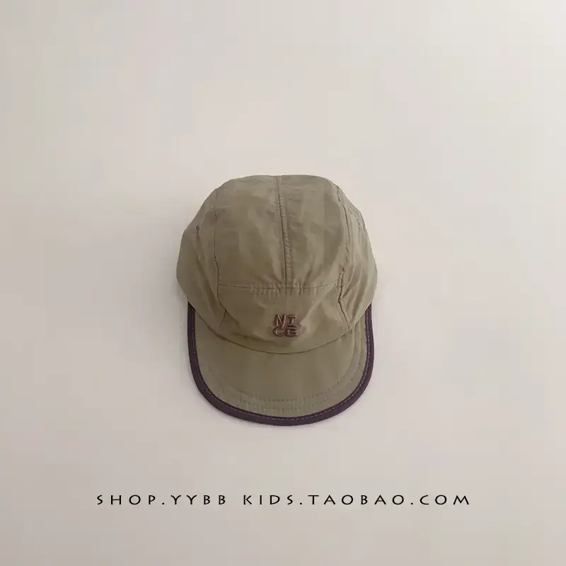 Kids Green Baseball Cap with Embroidered Logo - Image 5
