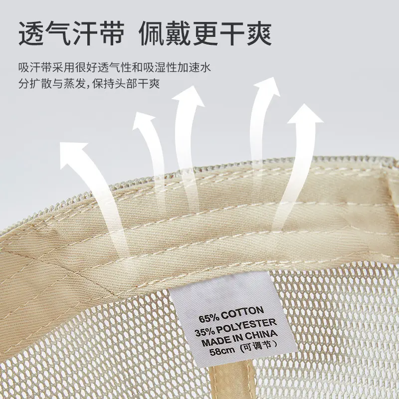 Men's UV Protective Sun Hat White Spring Summer - Image 7