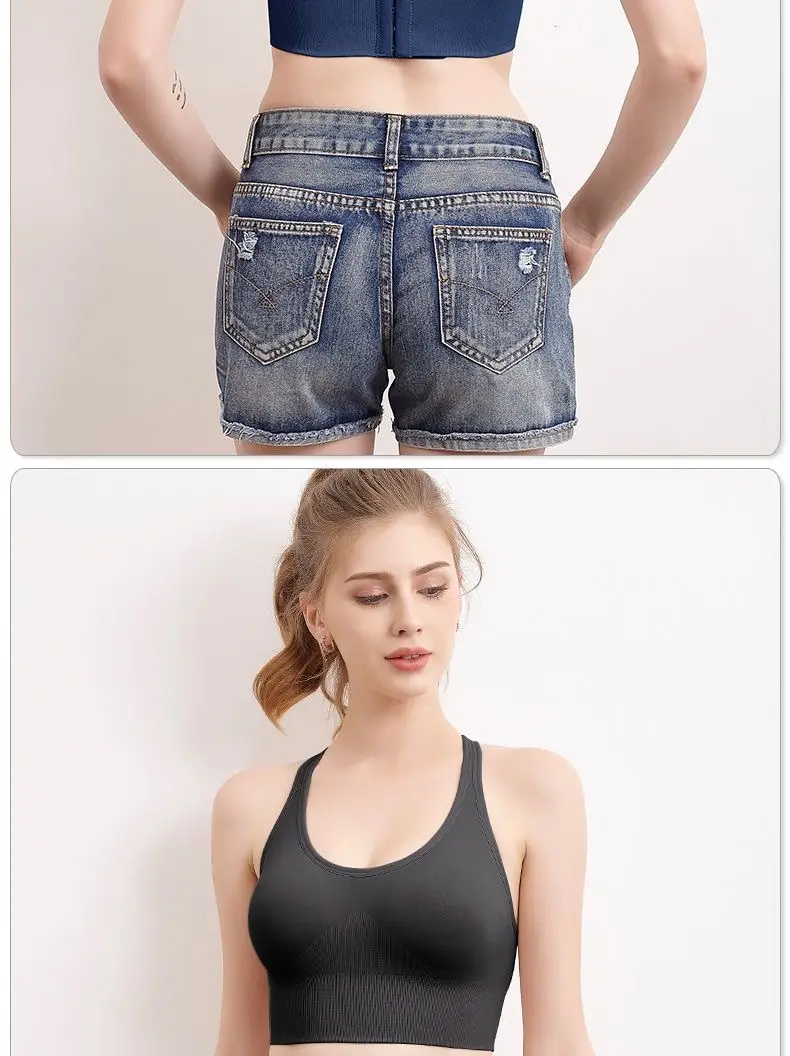 Blue Crossbody Bra with Crossback Design for Women — feature 18