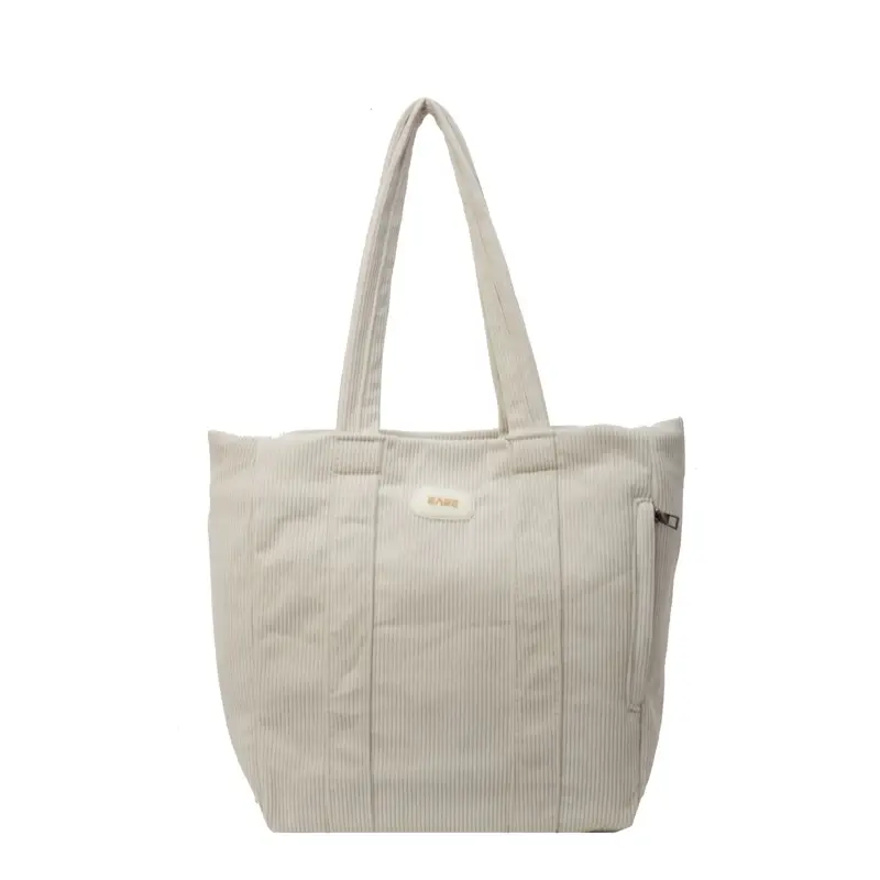 Women's Large Capacity Canvas Tote Bag Black - Image 8