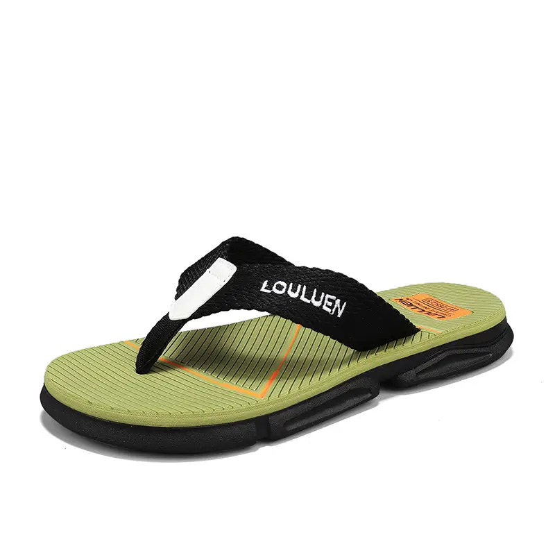 2026 Men's Orange Black Flip-Flops Casual Sandals - Image 8