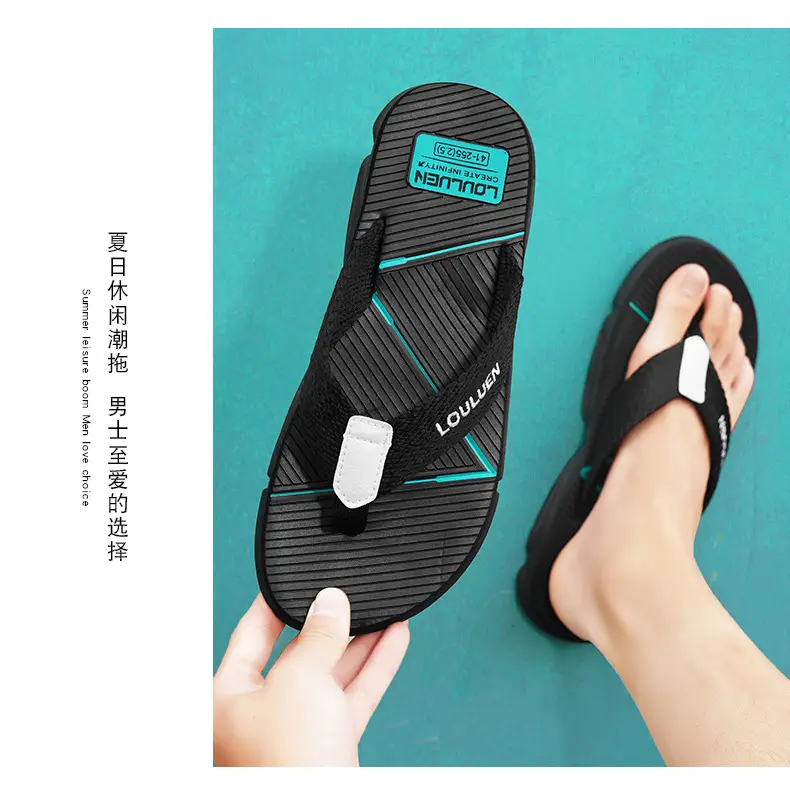 2026 Men's Orange Black Flip-Flops Casual Sandals — feature 16