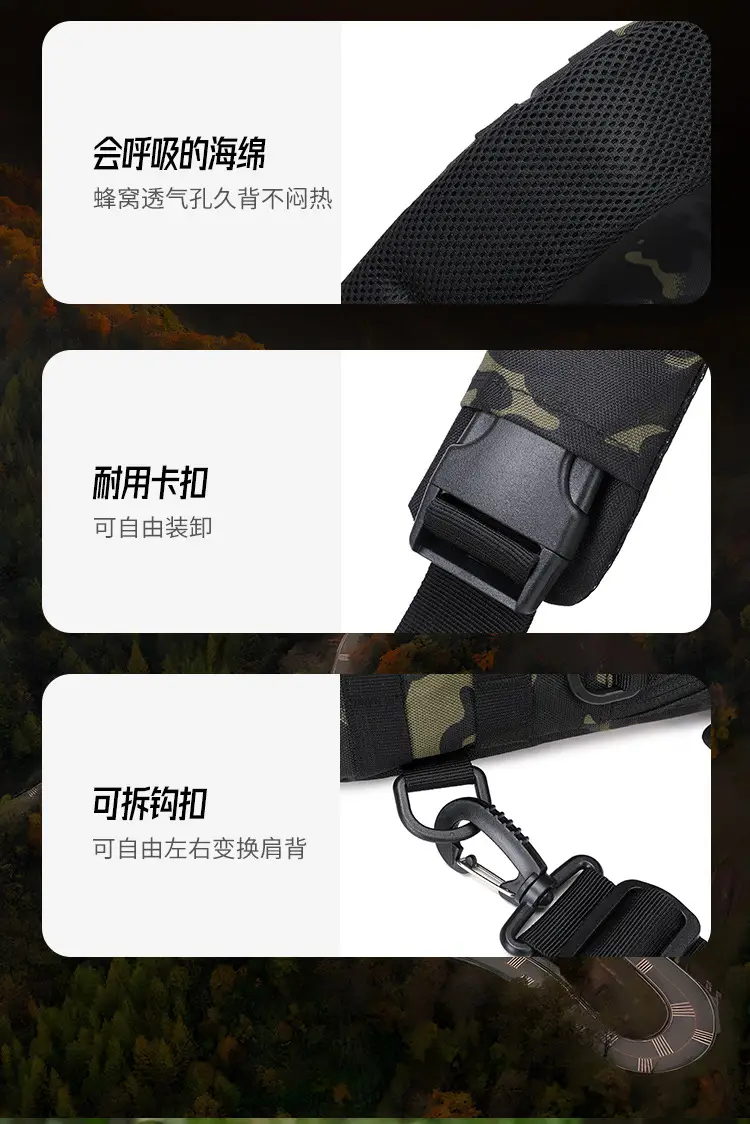 Men Waterproof Crossbody Backpack Cycling Sports Bag Black — feature 12