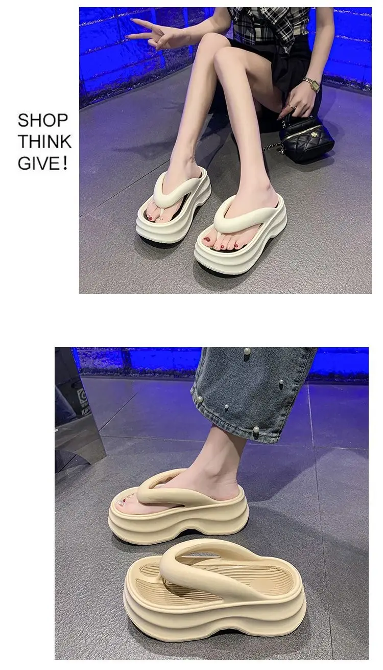 2024 Summer Flip-Flops 6cm Thick Non-Slip Beach Shoes — feature 12