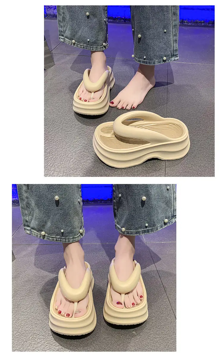 2024 Summer Flip-Flops 6cm Thick Non-Slip Beach Shoes — feature 13