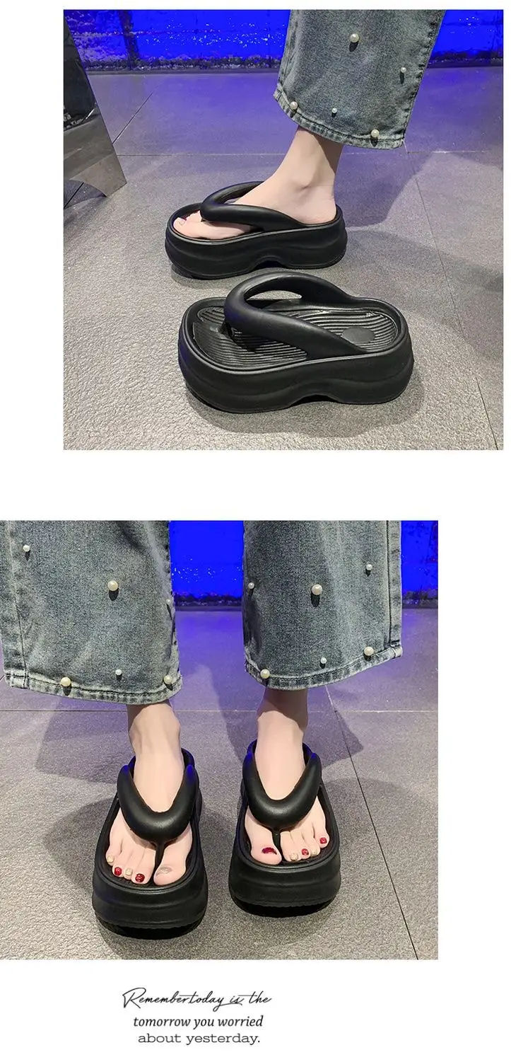 2024 Summer Flip-Flops 6cm Thick Non-Slip Beach Shoes — feature 16