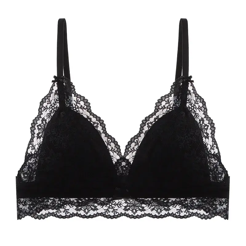 French Style Ultra-Thin Lace Cup Bra Small