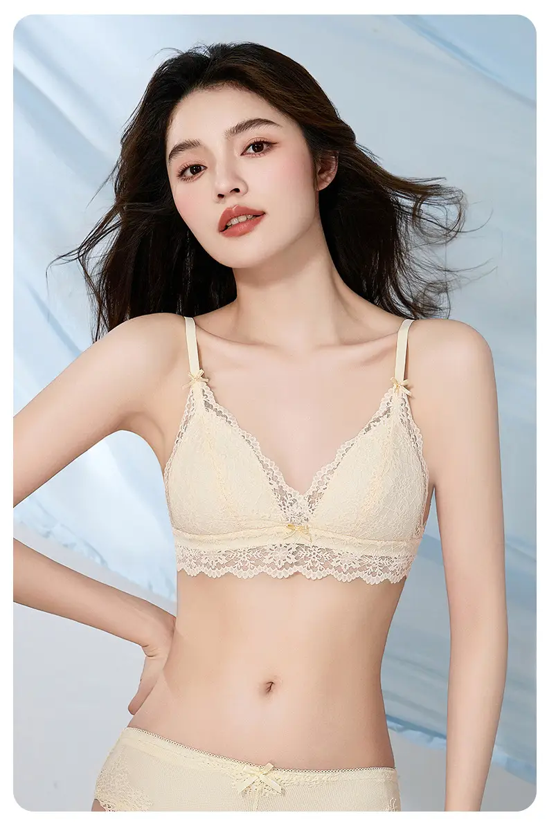 French Style Ultra-Thin Lace Cup Bra Small — feature 22