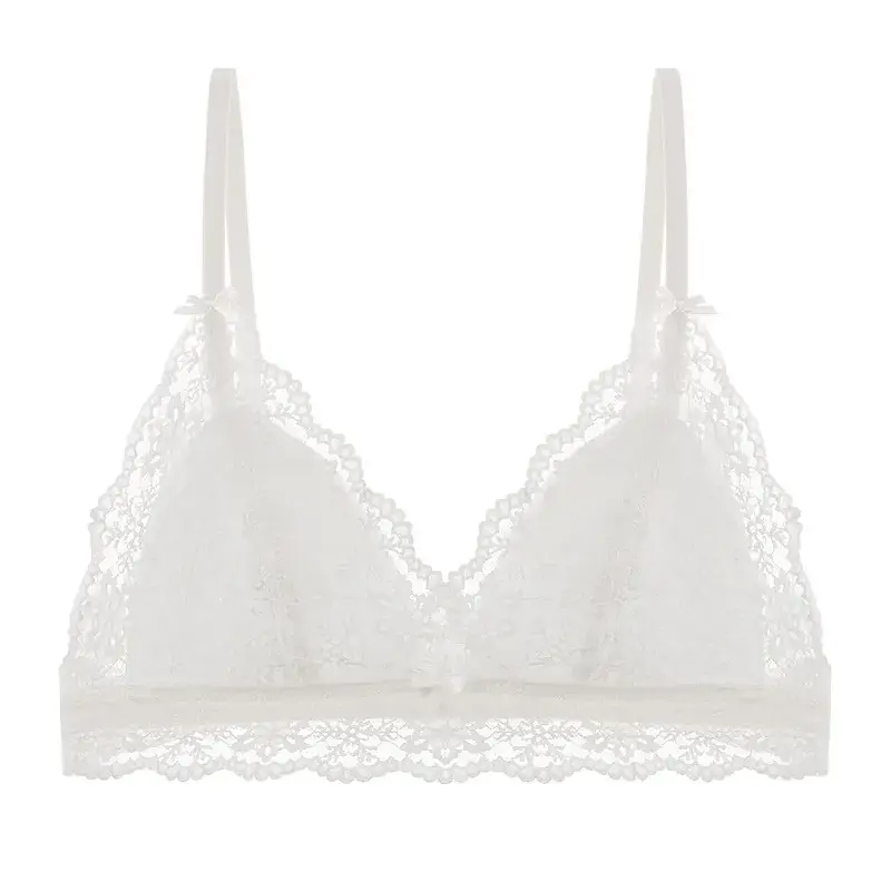 French Style Ultra-Thin Lace Cup Bra Small