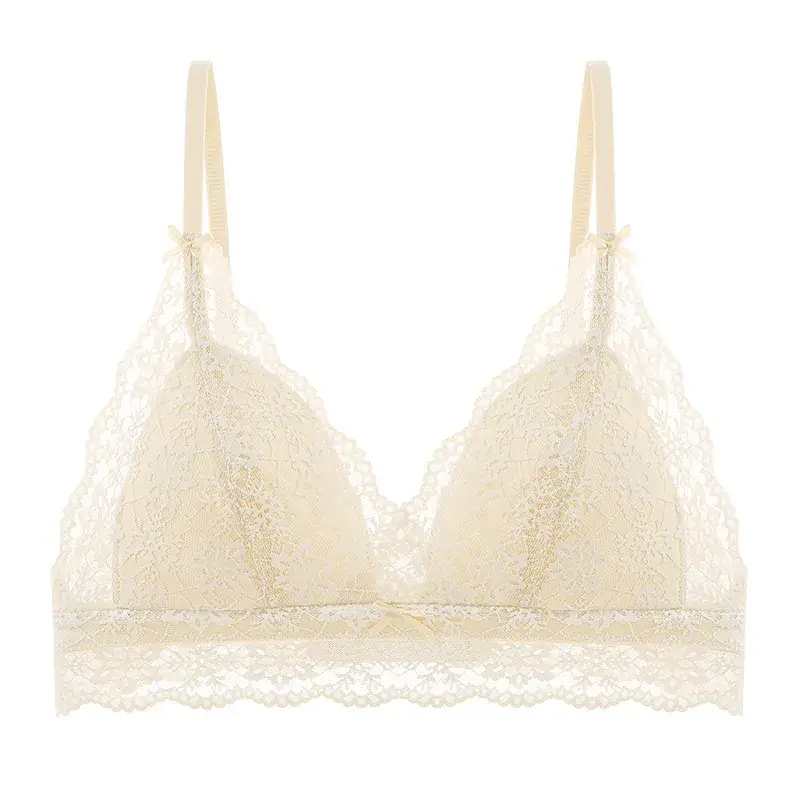 French Style Ultra-Thin Lace Cup Bra Small