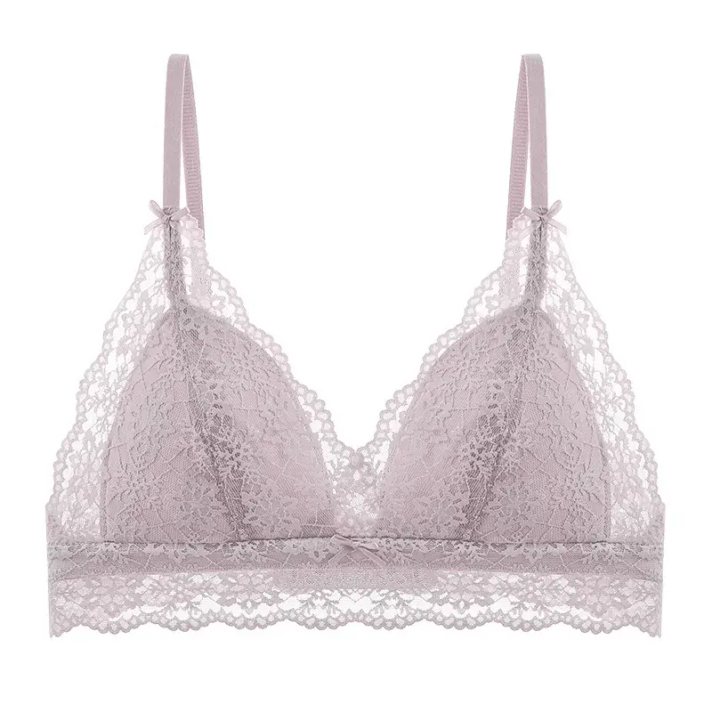 French Style Ultra-Thin Lace Cup Bra Small