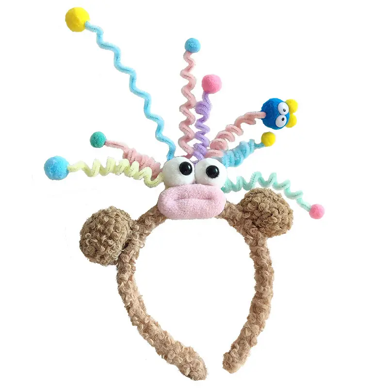 Cute Cartoon Headband with Rabbit Face Wash - Image 139