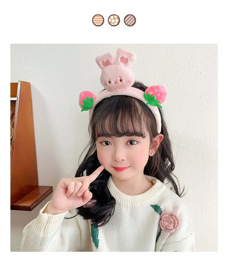 Cute Cartoon Headband with Rabbit Face Wash — feature 7