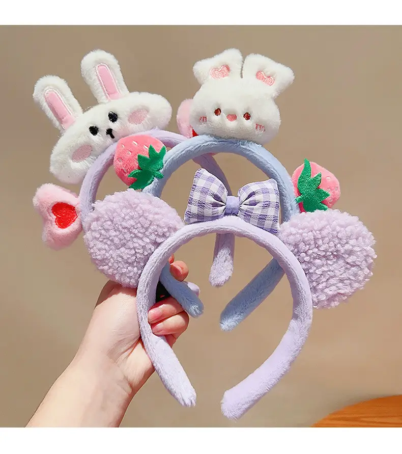 Cute Cartoon Headband with Rabbit Face Wash — feature 8