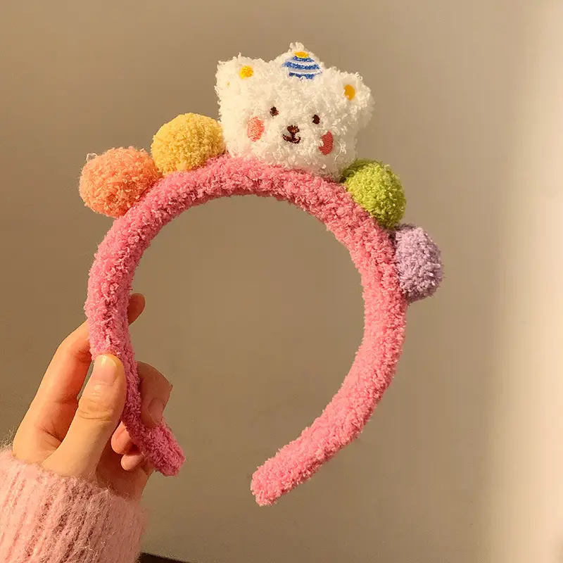 Cute Cartoon Headband with Rabbit Face Wash - Image 101