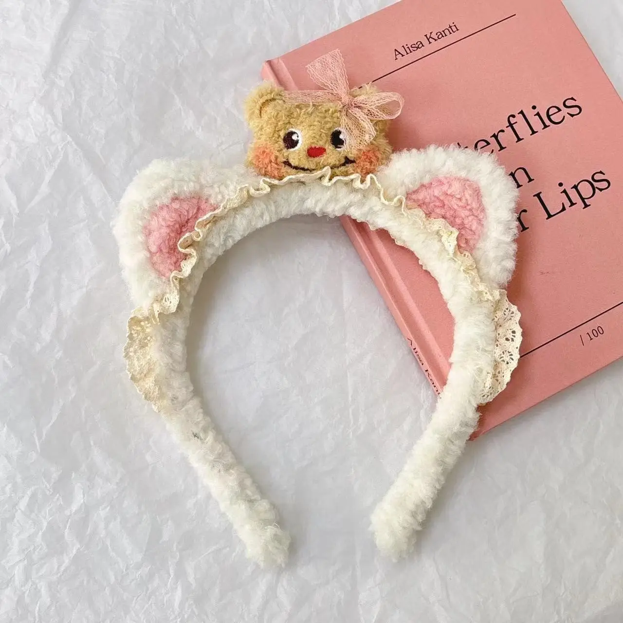 Cute Cartoon Headband with Rabbit Face Wash - Image 119