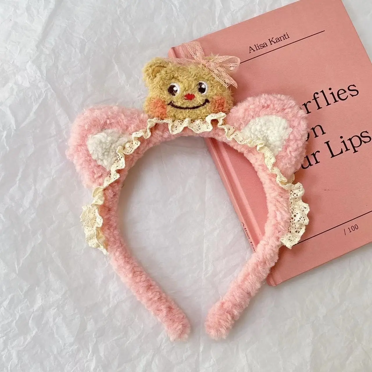 Cute Cartoon Headband with Rabbit Face Wash - Image 120