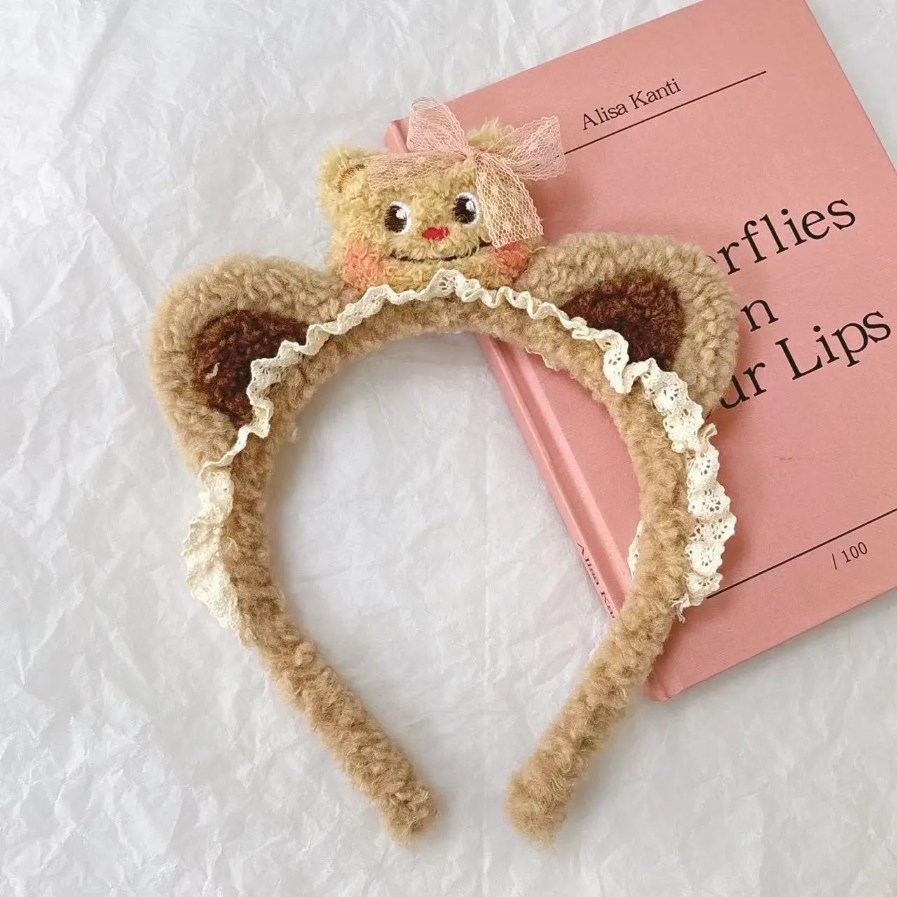 Cute Cartoon Headband with Rabbit Face Wash - Image 121