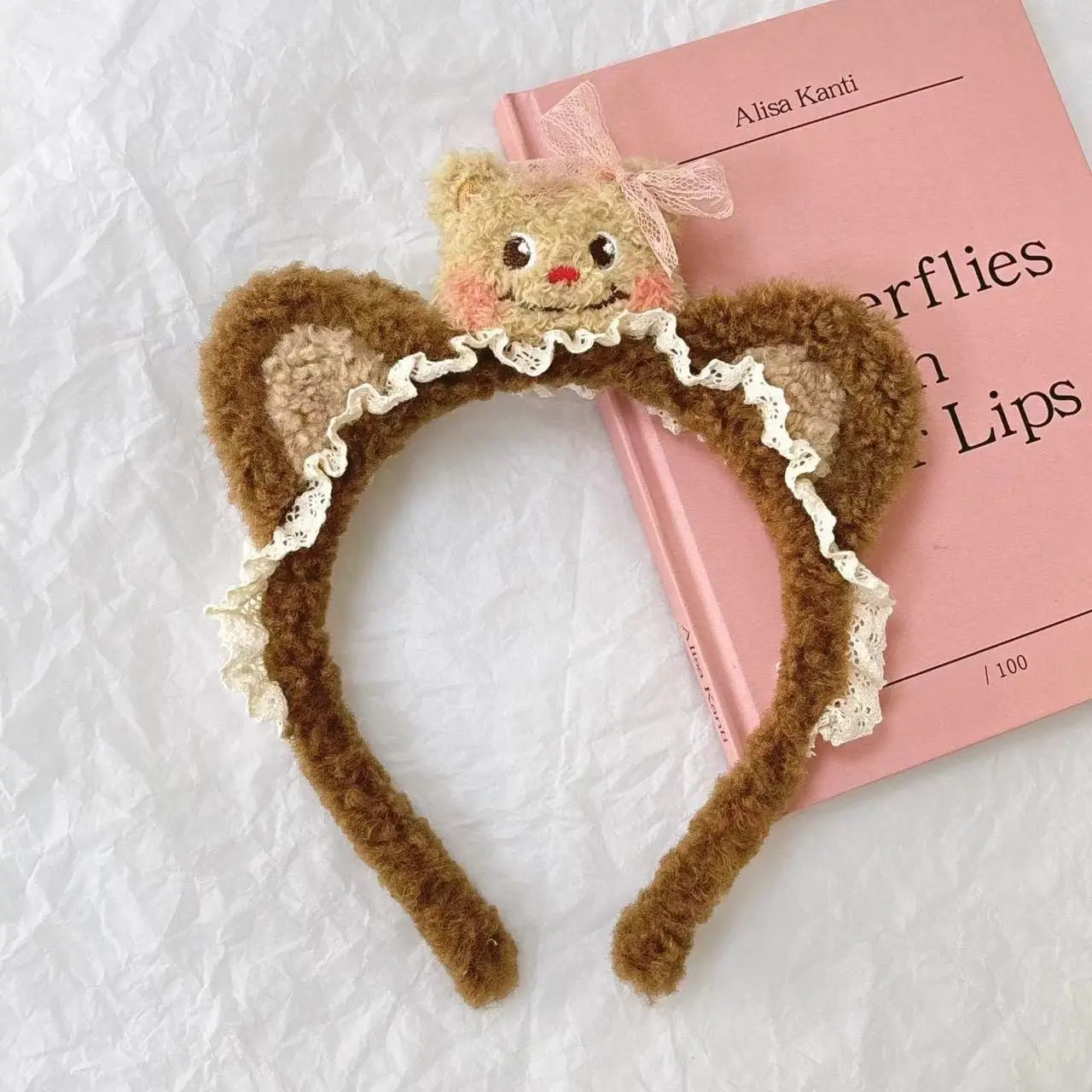 Cute Cartoon Headband with Rabbit Face Wash - Image 122