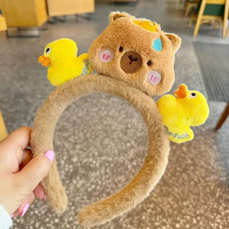 Cute Cartoon Headband with Rabbit Face Wash - Image 124