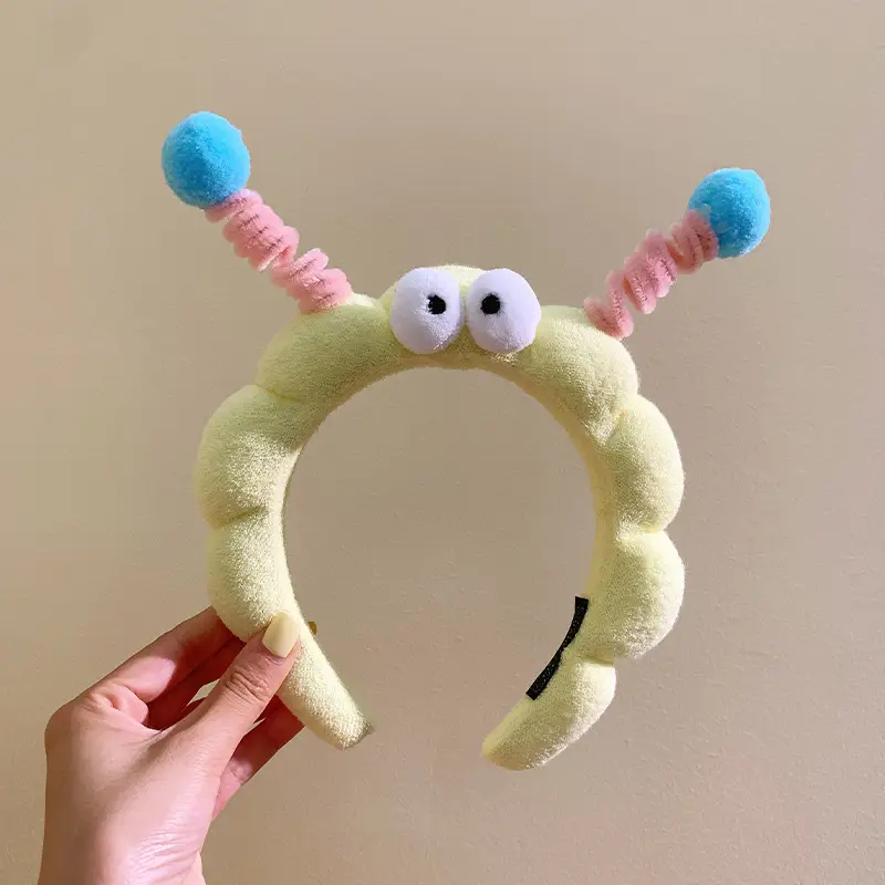 Cute Cartoon Headband with Rabbit Face Wash - Image 129
