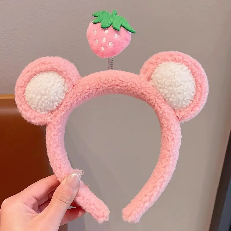 Cute Cartoon Headband with Rabbit Face Wash - Image 132