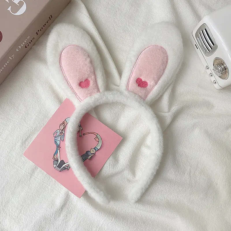 Cute Cartoon Headband with Rabbit Face Wash - Image 18