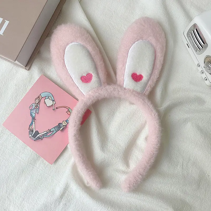 Cute Cartoon Headband with Rabbit Face Wash - Image 19