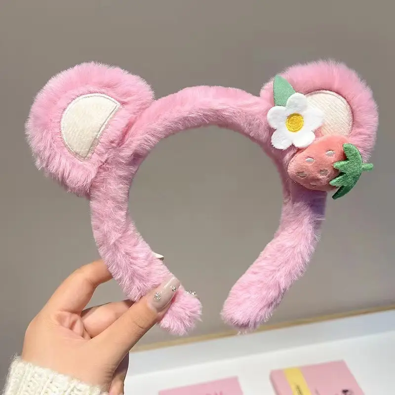 Cute Cartoon Headband with Rabbit Face Wash - Image 32
