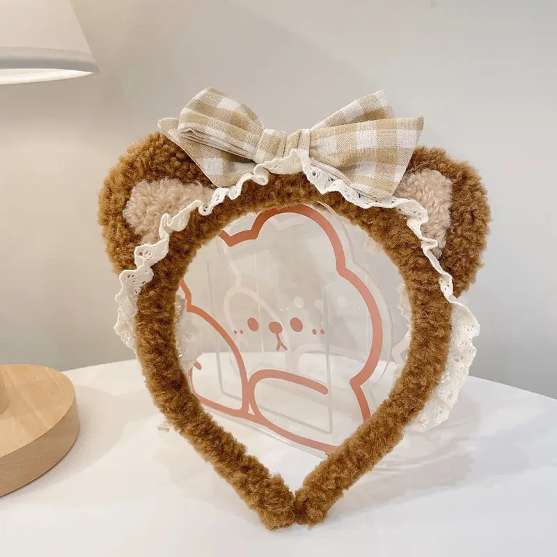 Cute Cartoon Headband with Rabbit Face Wash - Image 41