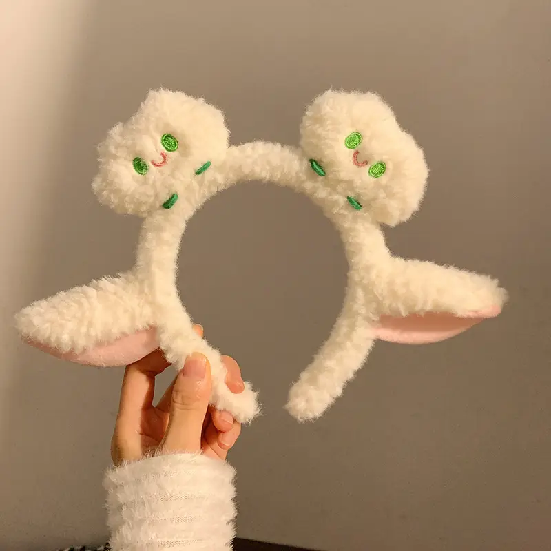 Cute Cartoon Headband with Rabbit Face Wash - Image 59