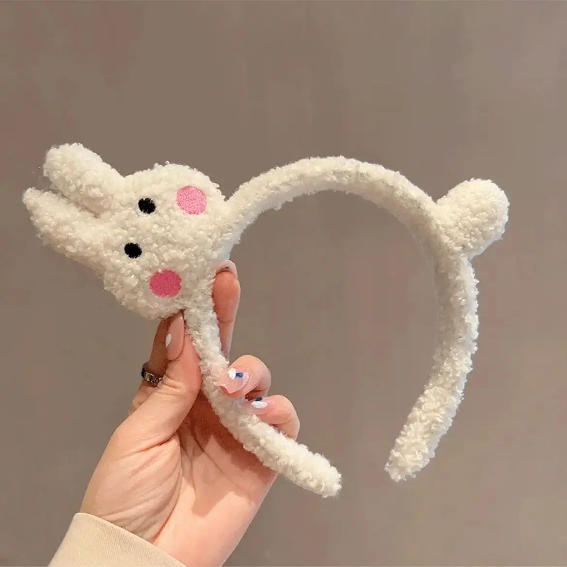 Cute Cartoon Headband with Rabbit Face Wash - Image 60