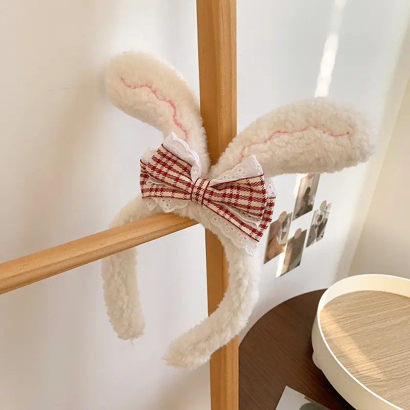 Cute Cartoon Headband with Rabbit Face Wash - Image 7