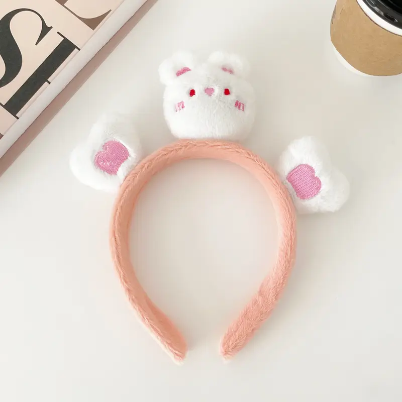 Cute Cartoon Headband with Rabbit Face Wash - Image 75