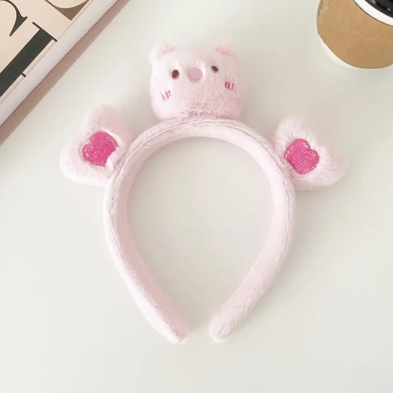 Cute Cartoon Headband with Rabbit Face Wash - Image 79