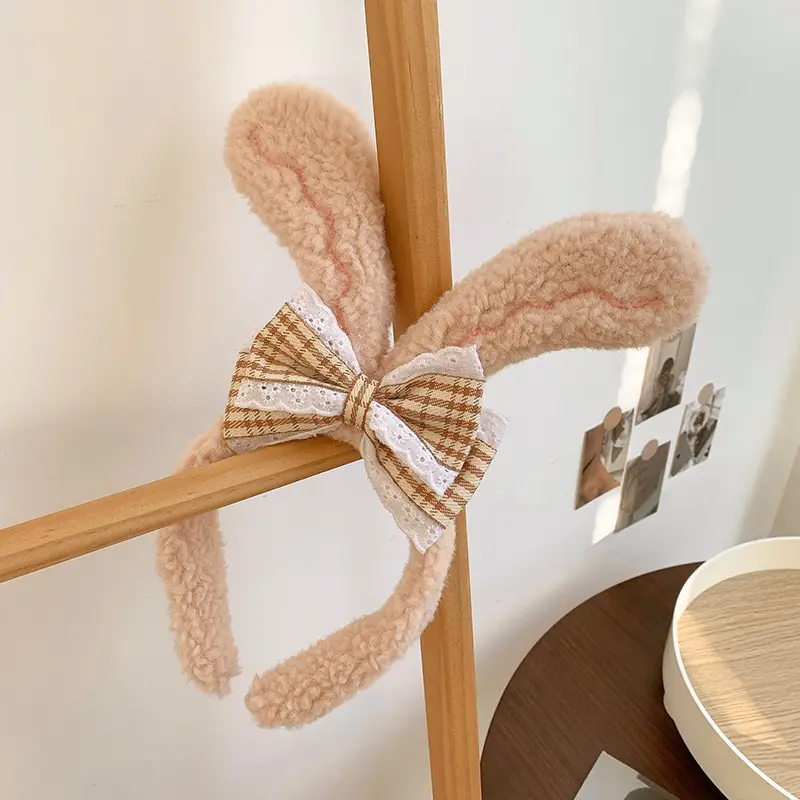 Cute Cartoon Headband with Rabbit Face Wash - Image 9