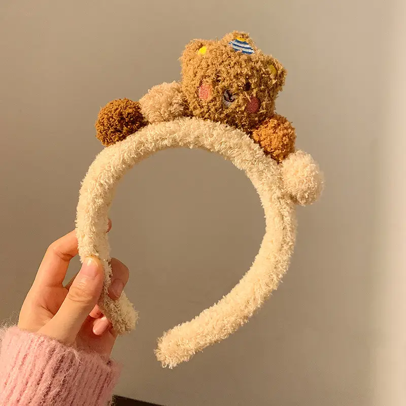 Cute Cartoon Headband with Rabbit Face Wash - Image 99