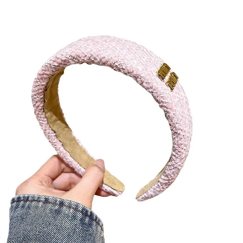 Pink Adjustable Skull Headband 3.3cm