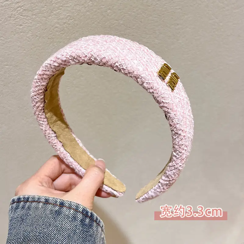 Pink Adjustable Skull Headband 3.3cm